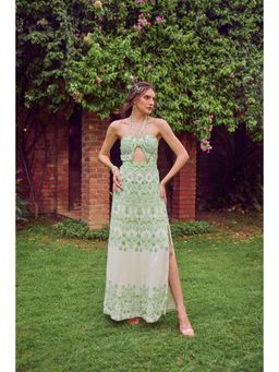 Jade by Ashima - Green Printed Dress