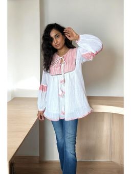 BUDUN - Runa Striped Yoke Boho Top