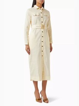Notebook - Carissa Yellow A Line Midi Dress