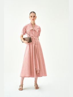 Notebook - Quinn Pink A Line Midi Dress