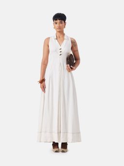 Notebook - Julieta Cream A Line Maxi Dress