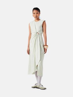 Notebook - Mary Beige A Line Midi Dress