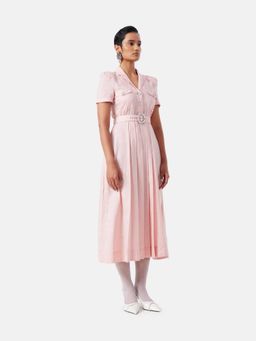 Notebook - Rowyn Pink Shirt Midi Dress
