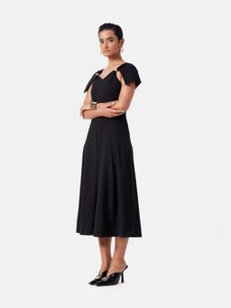 Notebook - Romy Black A Line Midi Dress