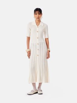 Notebook - Natalia Cream A Line Midi Dress