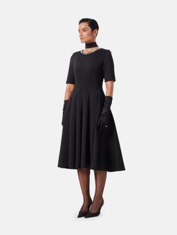 Notebook - Lucia Black A Line Midi Dress
