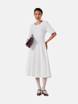 Notebook - Lucia Ivory A Line Midi Dress