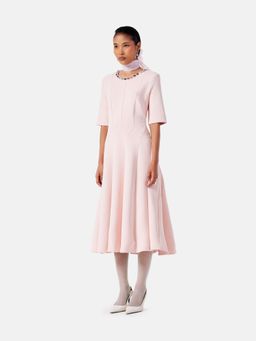 Notebook - Lucia Pink A Line Midi Dress