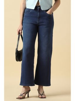 Allen Solly - Women Navy Mid Wash Jeans