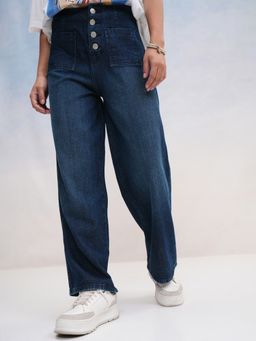 TOKYO TALKIES - Women Straight Fit Clean Look Light Fade Jeans