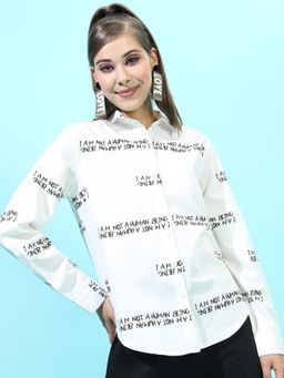 TOKYO TALKIES - Women White Casual Shirt