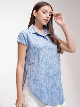 TOKYO TALKIES - Women Striped Oversized Shirt