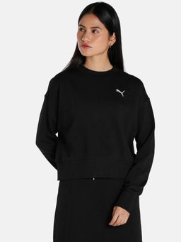 Puma - Her Womens Black Sweatshirt