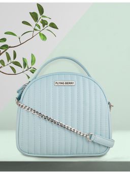 FLYING BERRY - Women Patterned Aqua Blue Sling Bag