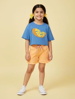 KiddoPanti - Girls T-Shirt and Shorts