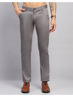 Monte Carlo - Mens Solid Grey Trousers