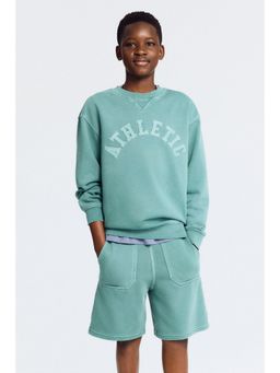 H&M - Boys Green 2-Piece Sweatshirt Set