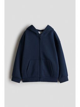 H&M - Boys Blue Zip-Through Brushed-Inside Hoodie