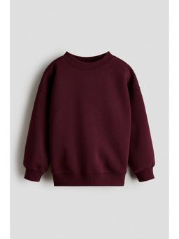 H&M - Boys Red Brushed-Inside Sweatshirt
