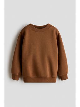 H&M - Boys Brown Brushed-Inside Sweatshirt