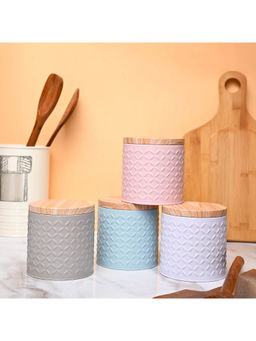 Voncasa - Tin Jar Set of 4 785 Ml