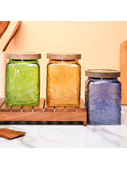 Voncasa - Glass Jar Set of 3 800Ml