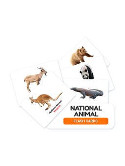 Bloomy Brain Toys - National Animal Flash Cards