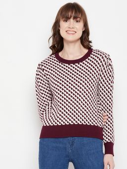 Madame - Women Maroon Sweater