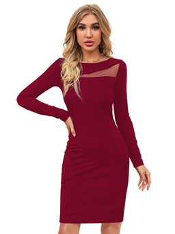 Odette - Maroon Bodycon for Women