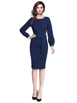 Odette - Navy Blue Bodycon for Women (Set of 2)