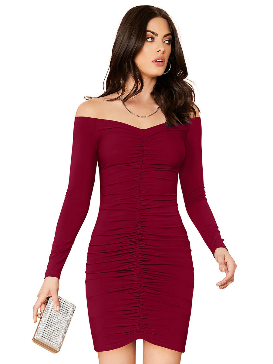 bodycon dress with flats