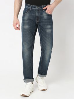 Spykar - Men Blue Cotton Mid Rise Jeans
