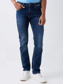 Spykar - Mid Rise Comfort Fit Blue Jeans For Men