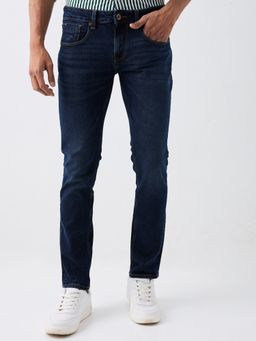 Spykar - Men Slim Fit Low-Rise Low Distress Light Fade Jeans