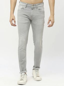 Spykar - Men Grey Super Slim Fit Low Rise Jeans
