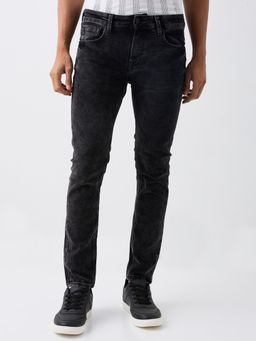 Spykar - Men Cotton Slim Fit Low Distress Jeans