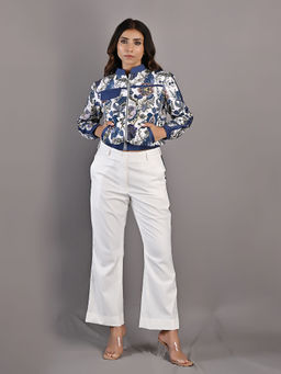 Bohame - Magnolia Bomber Jacket With Bell Bottoms (Set of 2)