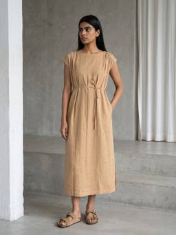 Doodlage - Erna Sand Beige Dress