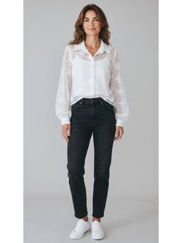 Eclipse The Label - Ivory Embroided Shirt