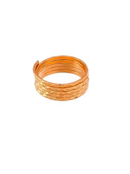 Silvermerc Designs - Spiral Golden Toe Ring