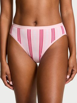 Victoria's Secret - Pink Stretch Cotton High Leg Brief
