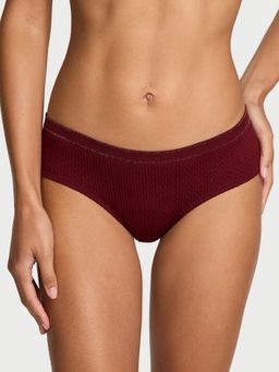 Victoria's Secret - Maroon Seamless Cable Knit Hiphugger Brief Panty