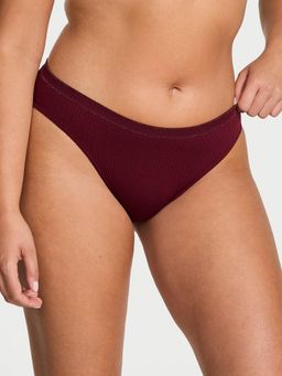 Victoria's Secret - Maroon Seamless Cable Knit Bikini Panty