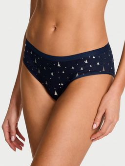 Victoria's Secret - Navy Blue Stretch Cotton High Leg Brief Panty