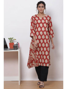Biba - Terracotta Straight Kurta