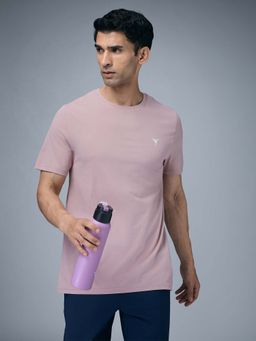 Technosport - Pink Solid Slim T-Shirt