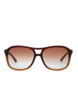 Nautica - Brown Lens Rectangular Sunglass Full Rim Brown Frame Color Polarized