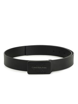 Calvin Klein - Logo Black Leather Classic Belt