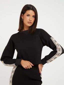 Guess - Women Printed Round Neck Long Sleeves Sweatshirt