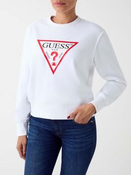 Guess - Women Graphic Round Neck Long Sleeves Sweatshirt